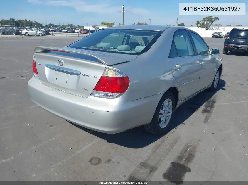 4T1BF32K36U631927 2006 Toyota Camry Le V6