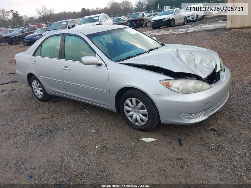 4T1BE32K26U705731 2006 Toyota Camry Le