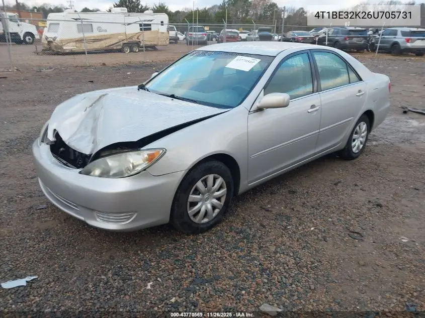 4T1BE32K26U705731 2006 Toyota Camry Le