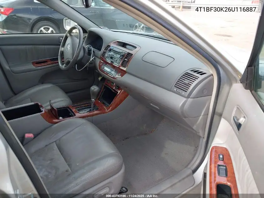 4T1BF30K26U116887 2006 Toyota Camry Xle V6