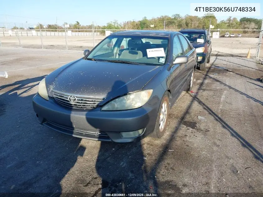 4T1BE30K56U748334 2006 Toyota Camry Xle