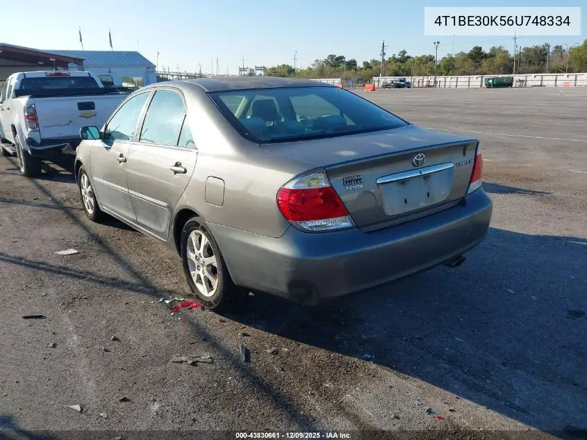 4T1BE30K56U748334 2006 Toyota Camry Xle