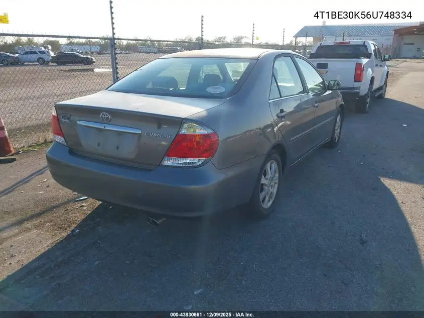 4T1BE30K56U748334 2006 Toyota Camry Xle
