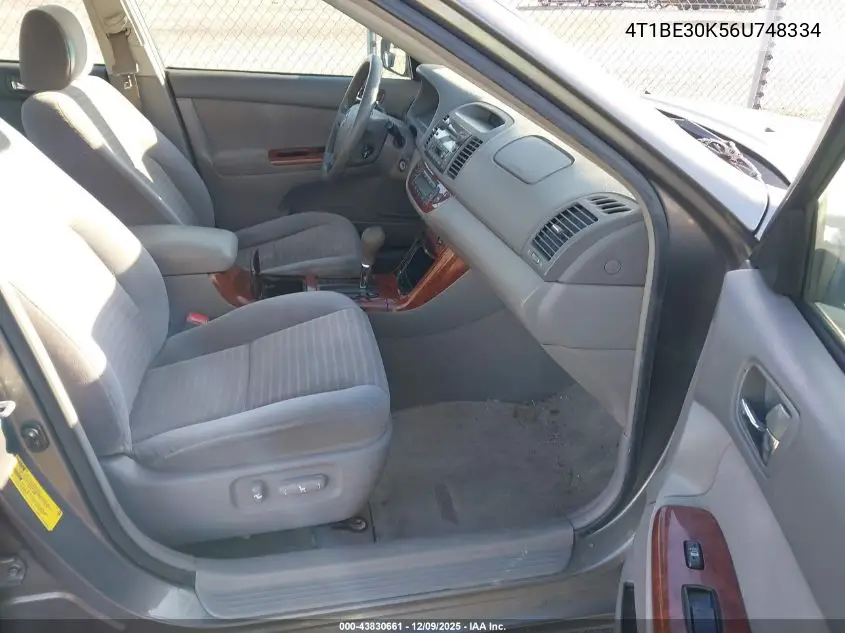 4T1BE30K56U748334 2006 Toyota Camry Xle