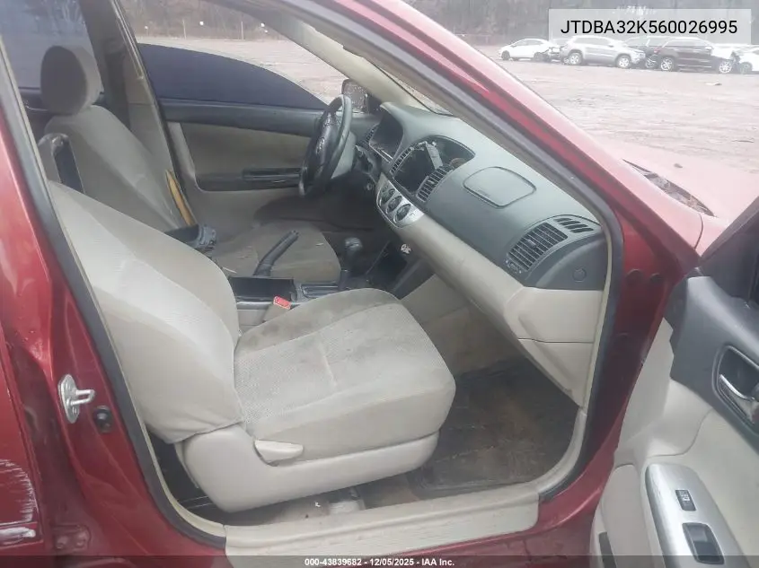 JTDBA32K560026995 2006 Toyota Camry Se V6