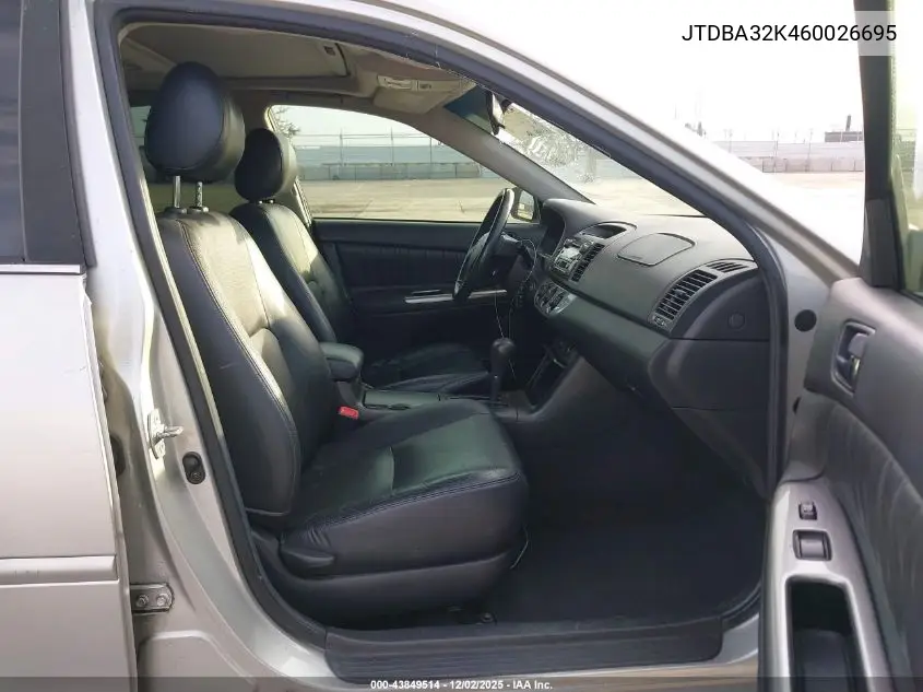 JTDBA32K460026695 2006 Toyota Camry Se V6