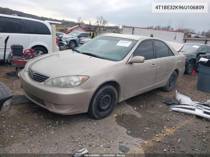 4T1BE32K96U106809 2006 Toyota Camry Le