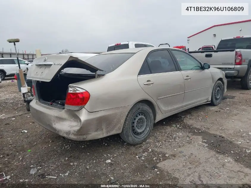 4T1BE32K96U106809 2006 Toyota Camry Le