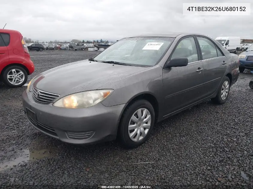 4T1BE32K26U680152 2006 Toyota Camry Std