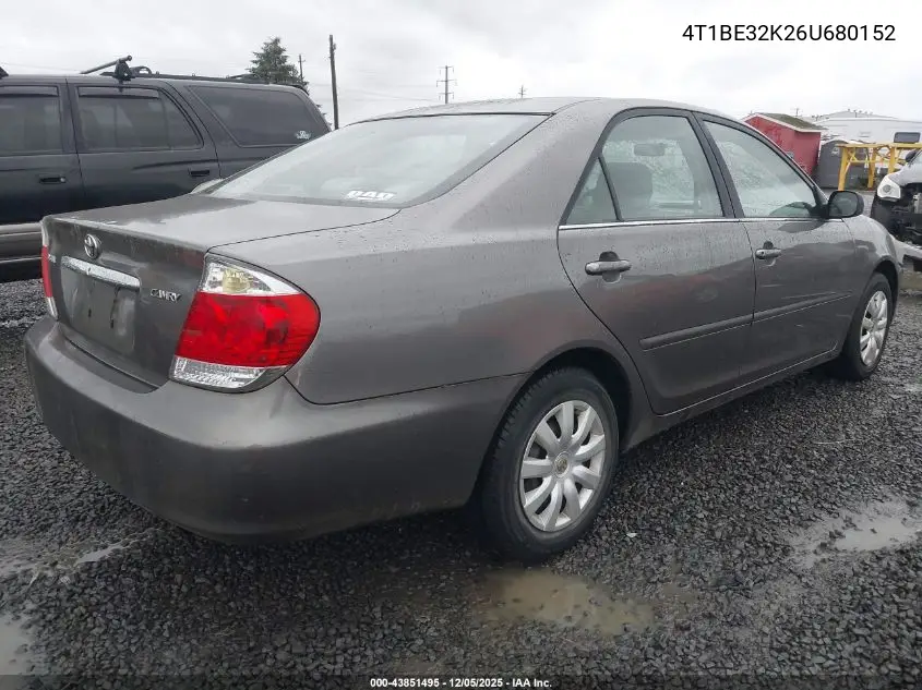 4T1BE32K26U680152 2006 Toyota Camry Std