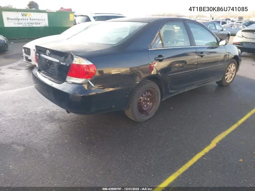 4T1BE30K86U741085 2006 Toyota Camry Le
