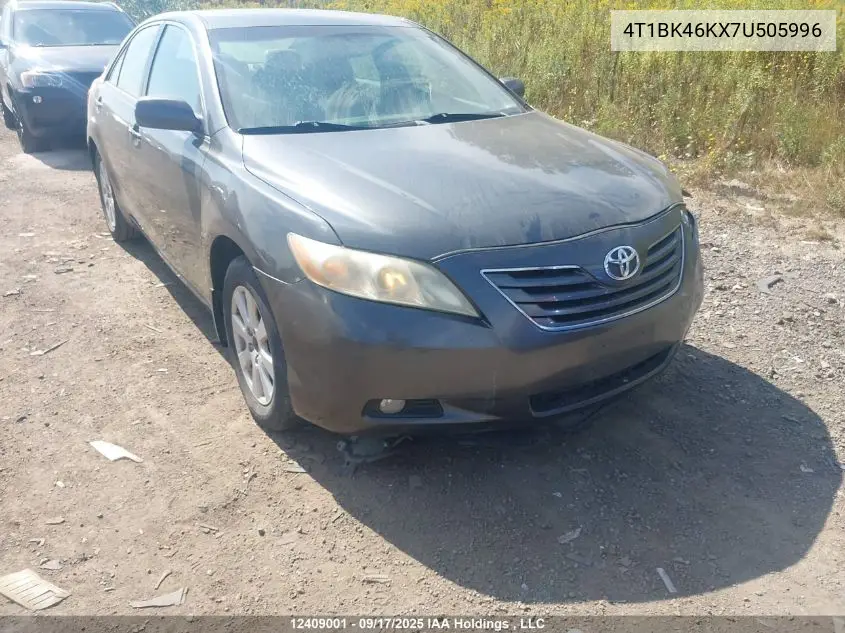 4T1BK46KX7U505996 2007 Toyota Camry Le V6/Se V6/Xle V6