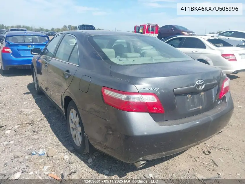 4T1BK46KX7U505996 2007 Toyota Camry Le V6/Se V6/Xle V6