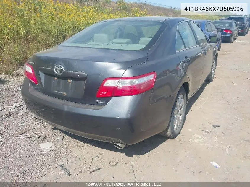 4T1BK46KX7U505996 2007 Toyota Camry Le V6/Se V6/Xle V6