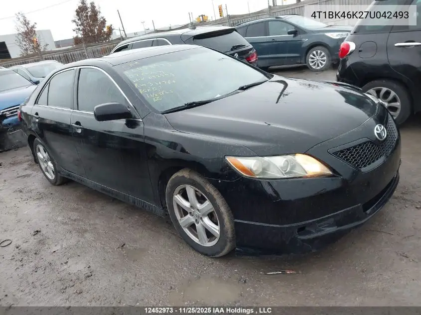 4T1BK46K27U042493 2007 Toyota Camry Le/Xle/Se