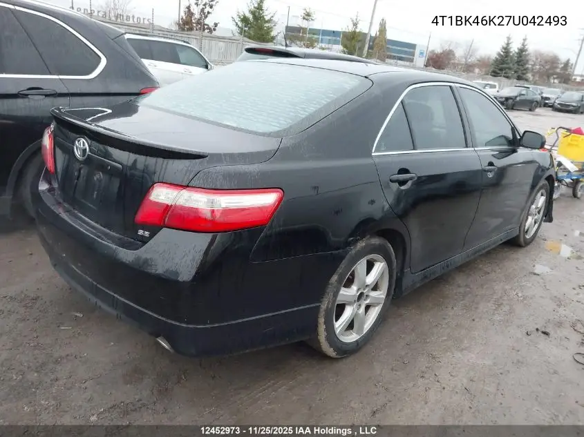 4T1BK46K27U042493 2007 Toyota Camry Le/Xle/Se