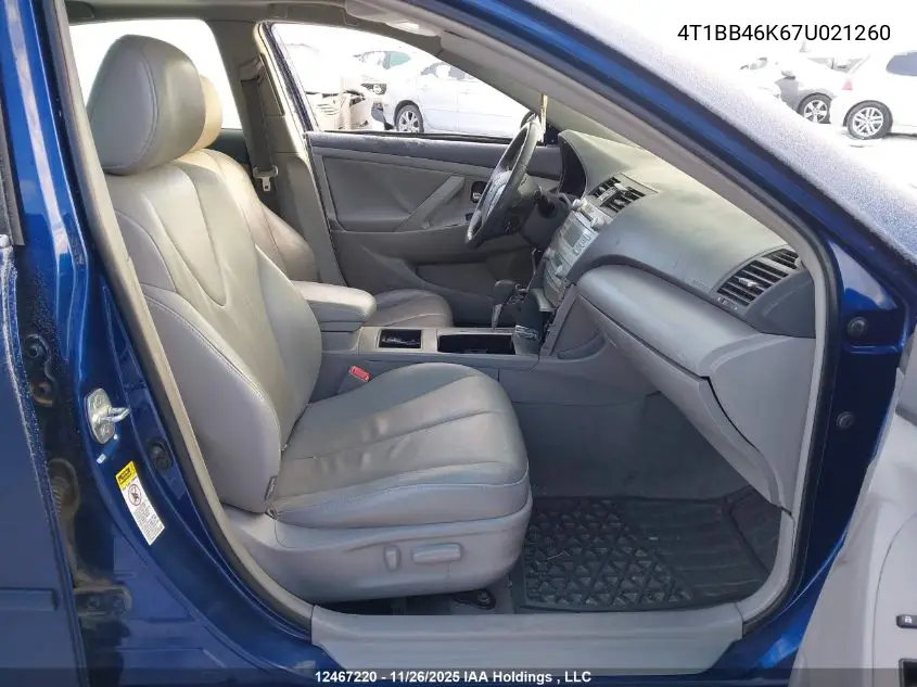 4T1BB46K67U021260 2007 Toyota Camry Hybrid