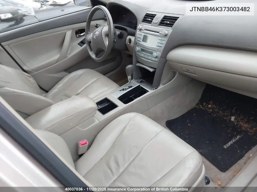 JTNBB46K373003482 2007 Toyota Camry Hybrid