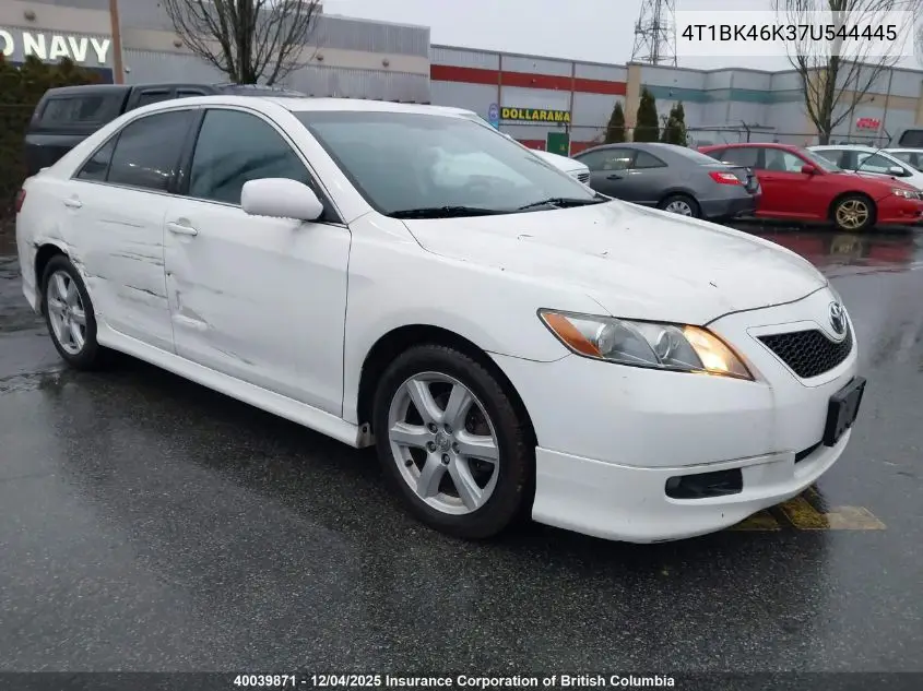 4T1BK46K37U544445 2007 Toyota Camry