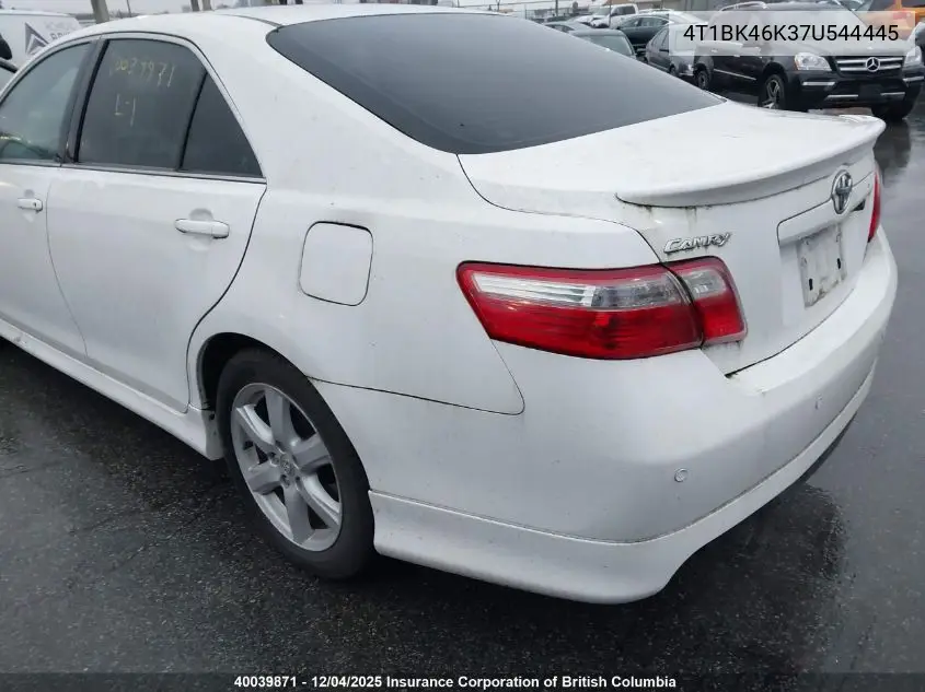 4T1BK46K37U544445 2007 Toyota Camry