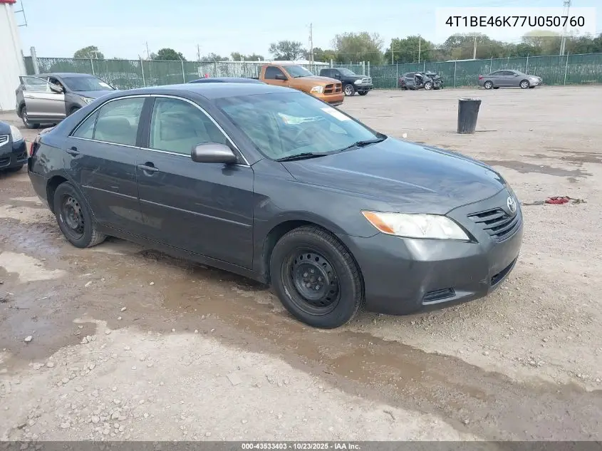 4T1BE46K77U050760 2007 Toyota Camry Le