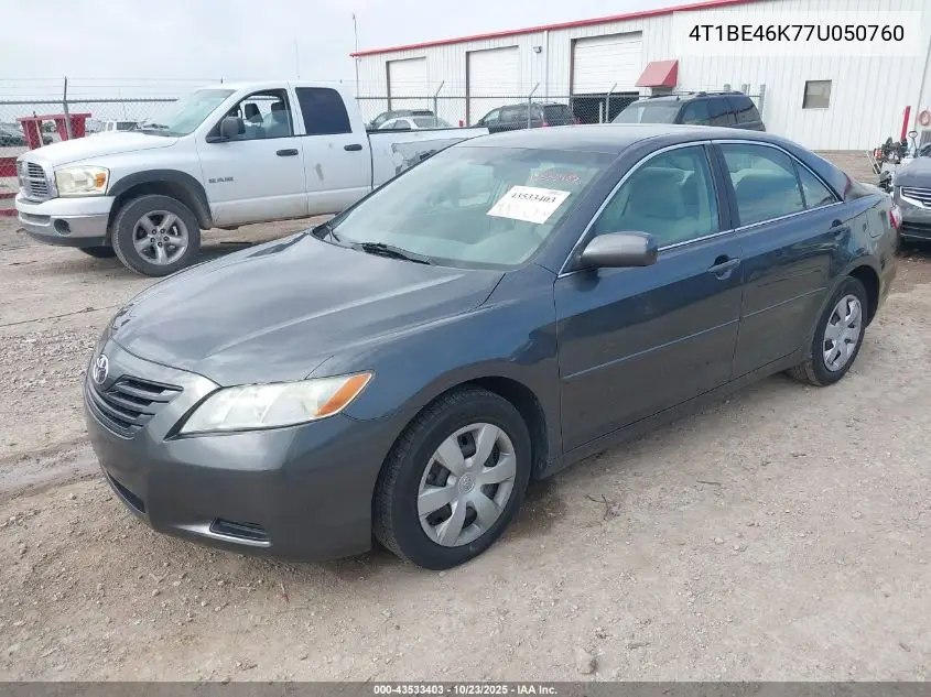 4T1BE46K77U050760 2007 Toyota Camry Le