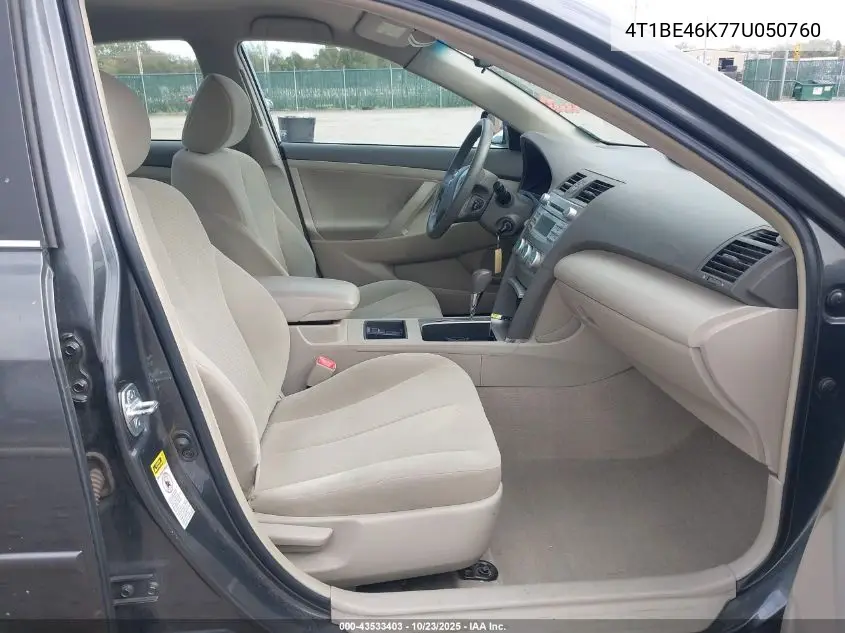 4T1BE46K77U050760 2007 Toyota Camry Le