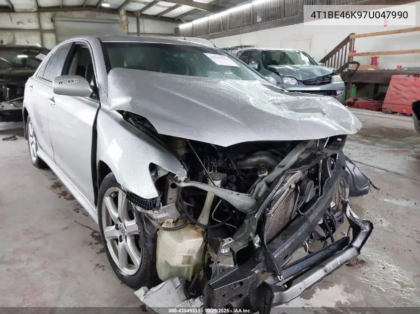 4T1BE46K97U047990 2007 Toyota Camry Se