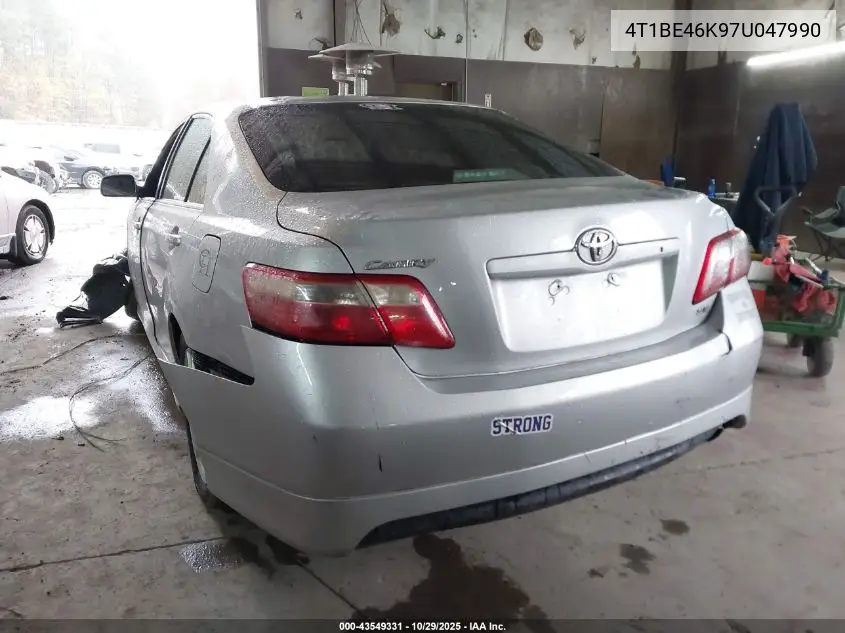 4T1BE46K97U047990 2007 Toyota Camry Se