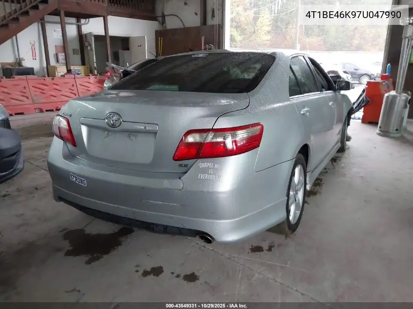 4T1BE46K97U047990 2007 Toyota Camry Se