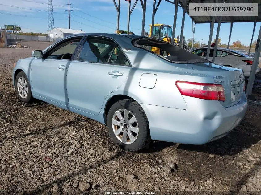 4T1BE46K37U639790 2007 Toyota Camry Xle