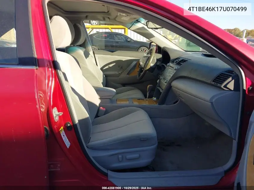 4T1BE46K17U070499 2007 Toyota Camry Xle