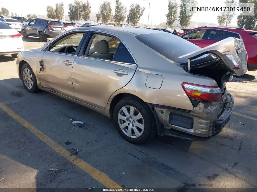 JTNBB46K473019450 2007 Toyota Camry Hybrid