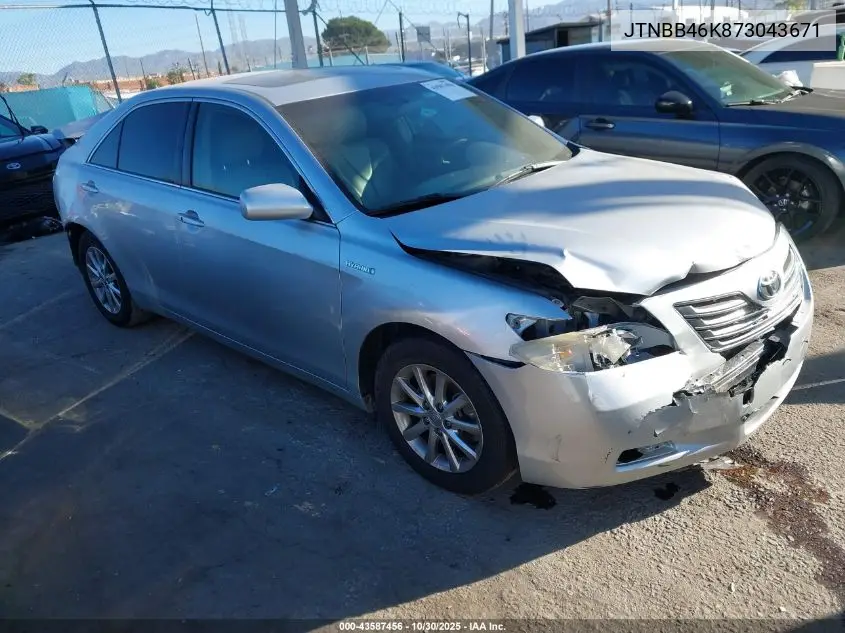 JTNBB46K873043671 2007 Toyota Camry Hybrid