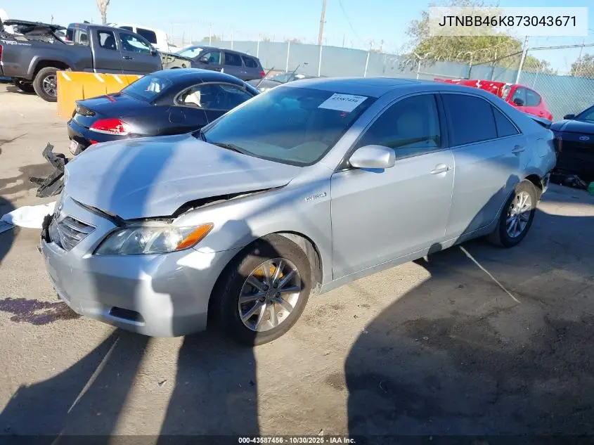 JTNBB46K873043671 2007 Toyota Camry Hybrid