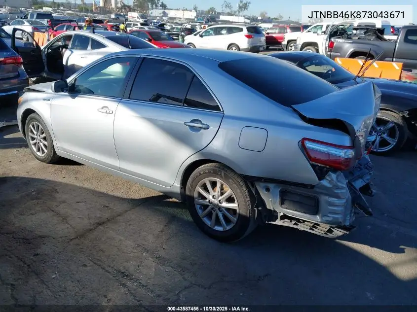 JTNBB46K873043671 2007 Toyota Camry Hybrid