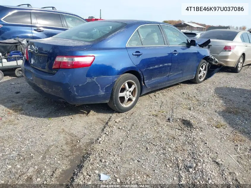 4T1BE46K97U037086 2007 Toyota Camry Ce