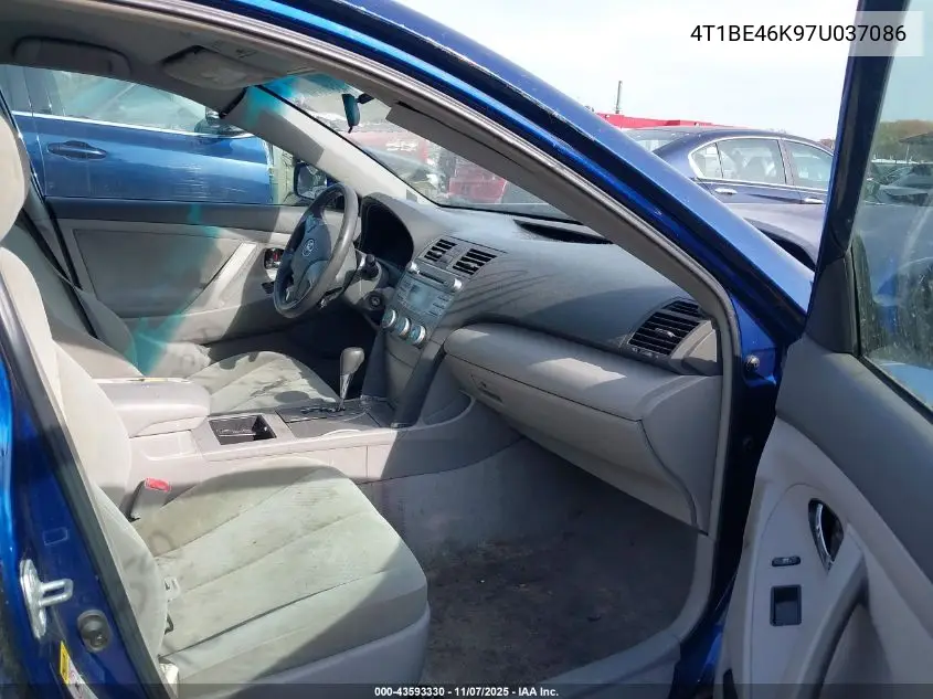 4T1BE46K97U037086 2007 Toyota Camry Ce