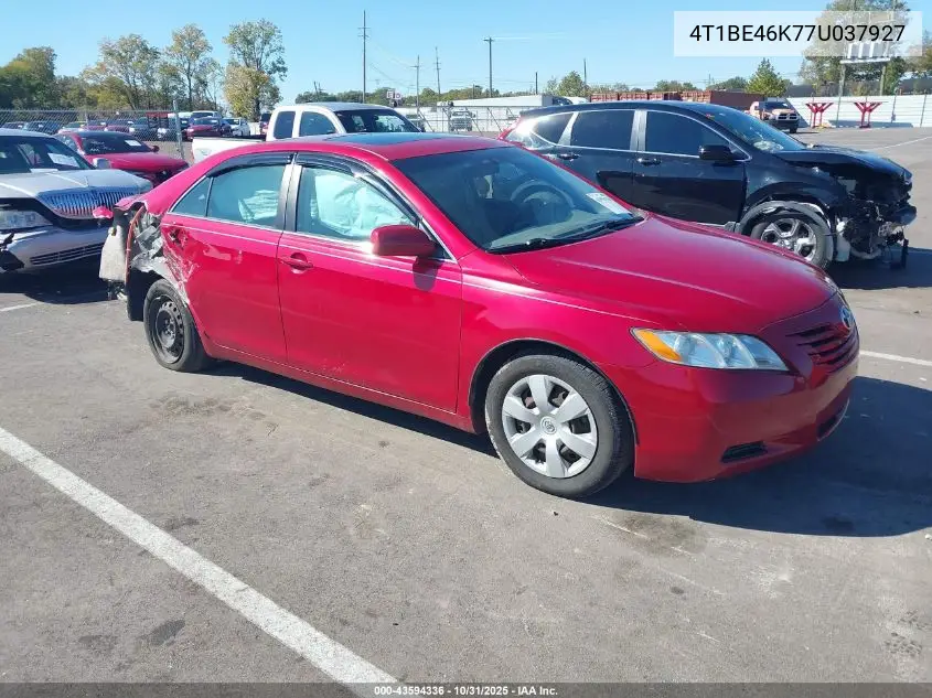 4T1BE46K77U037927 2007 Toyota Camry Le