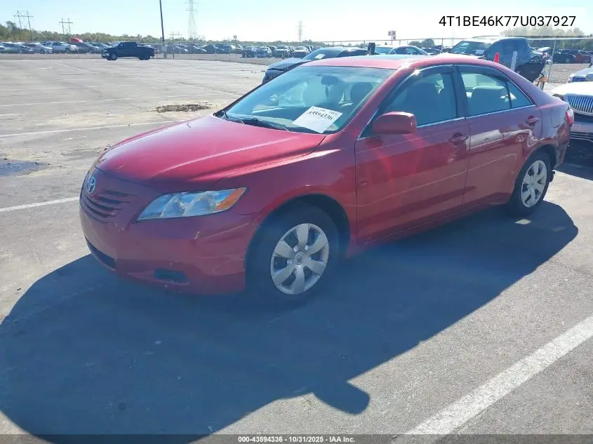 4T1BE46K77U037927 2007 Toyota Camry Le