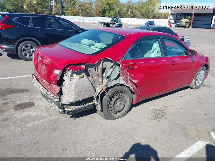 4T1BE46K77U037927 2007 Toyota Camry Le