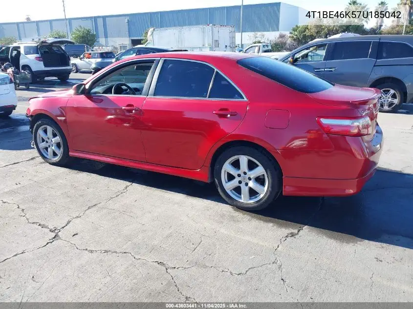 4T1BE46K57U185042 2007 Toyota Camry Se