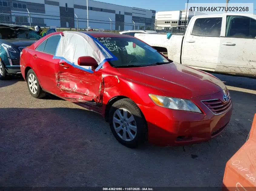 4T1BK46K77U029268 2007 Toyota Camry Xle V6