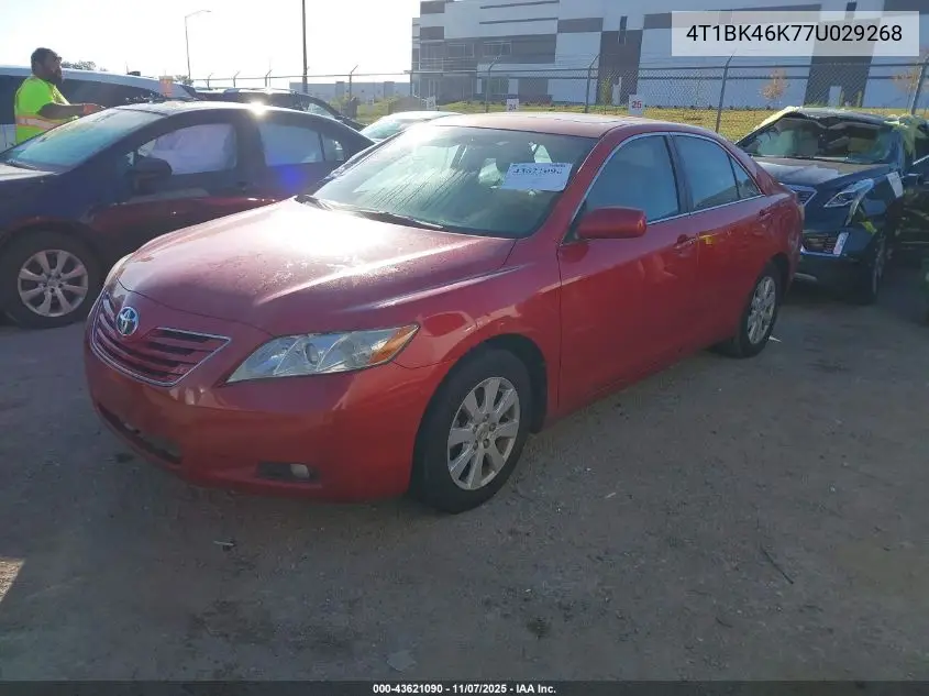 4T1BK46K77U029268 2007 Toyota Camry Xle V6