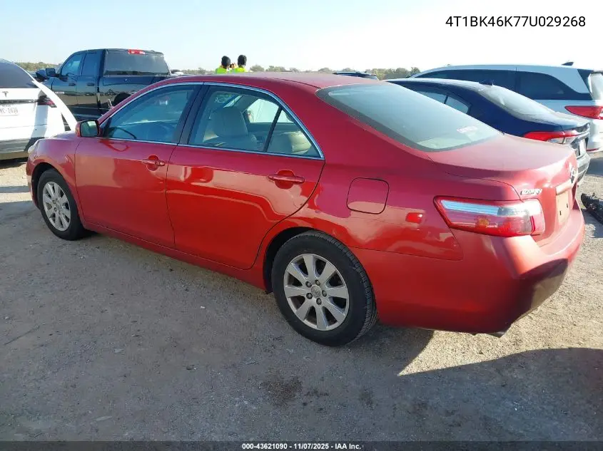 4T1BK46K77U029268 2007 Toyota Camry Xle V6