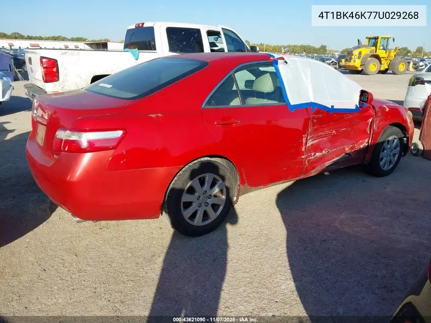 4T1BK46K77U029268 2007 Toyota Camry Xle V6