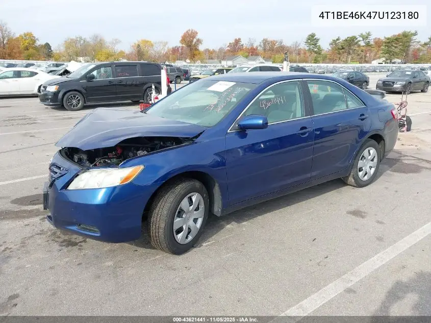 4T1BE46K47U123180 2007 Toyota Camry Le