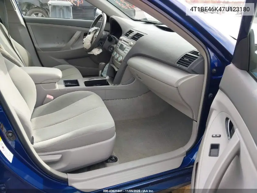 4T1BE46K47U123180 2007 Toyota Camry Le