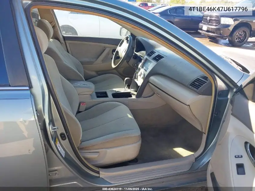 4T1BE46K47U617796 2007 Toyota Camry Le