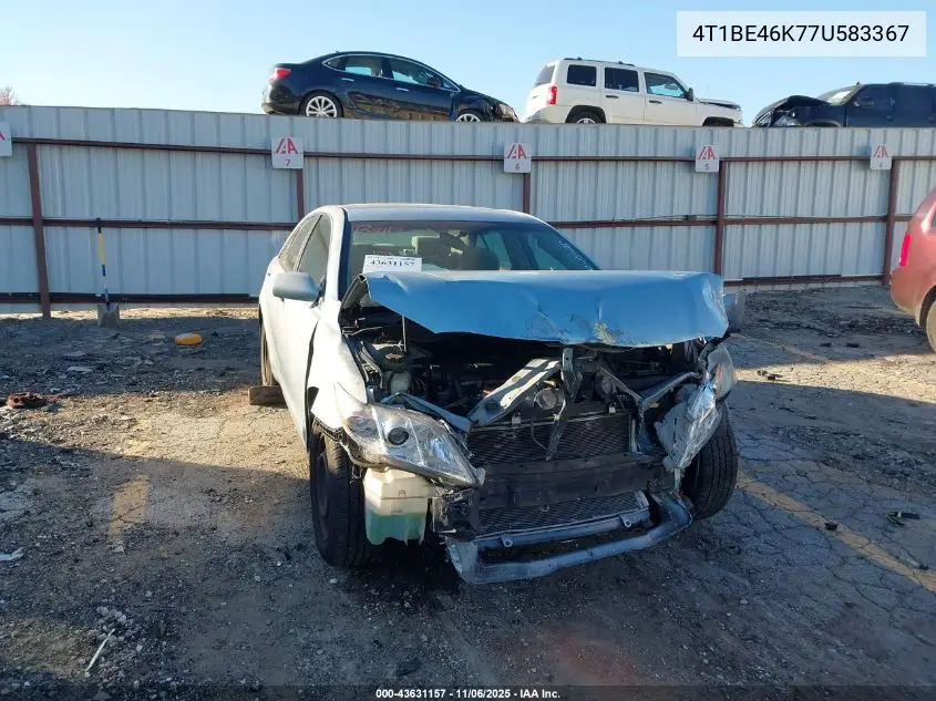 4T1BE46K77U583367 2007 Toyota Camry Le